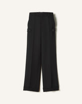 Black Light Wool Chino Pants