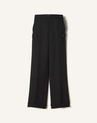 Black Light Wool Chino Pants