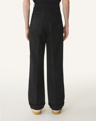 Black Light Wool Chino Pants
