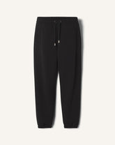 Black Fleece Jogger Pants
