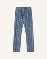 Pantlon En Denim Jacquard Lunar Year Blue