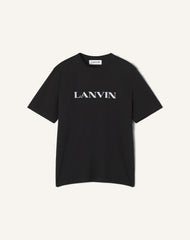 Black Lanvin Embroidered Cotton T-shirt