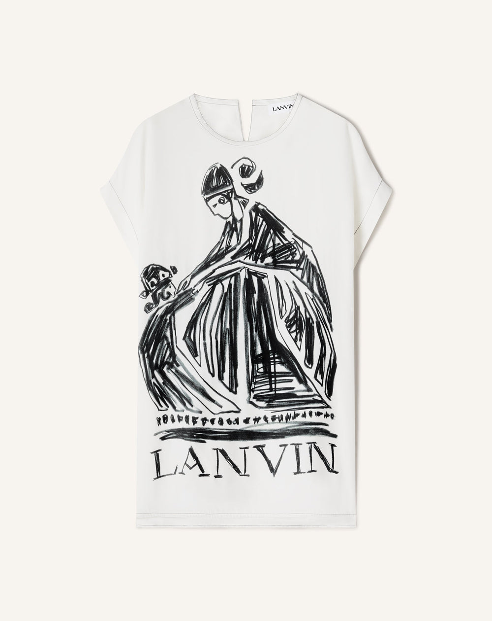 T-shirt Imprimé La Mère Et L'enfant White