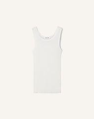 Débardeur En Jersey Plissé White