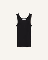 Débardeur En Jersey Plissé Black