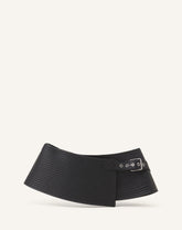 Ceinture Large En Cuir Black
