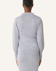 Cardigan Drapé En Laine Black