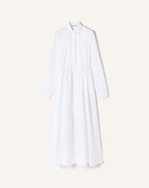 Robe Chemise En Popeline De Coton White