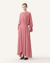 Robe Cintrée En Charmeuse Pink