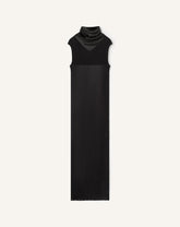 Robe En Jersey Plissé Black