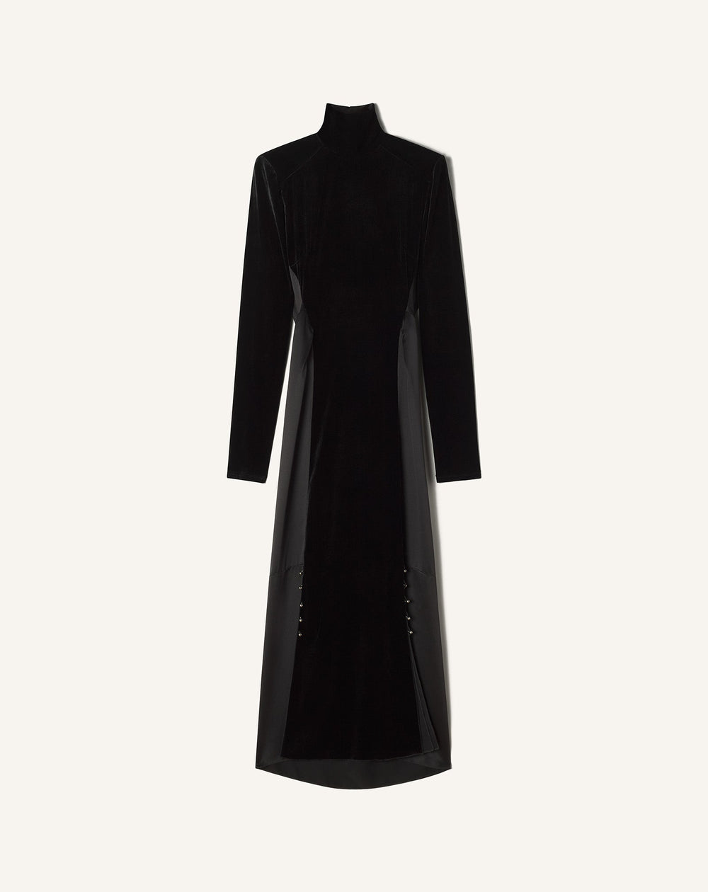 Black Velvet Midi Dress
