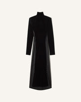 Black Velvet Midi Dress