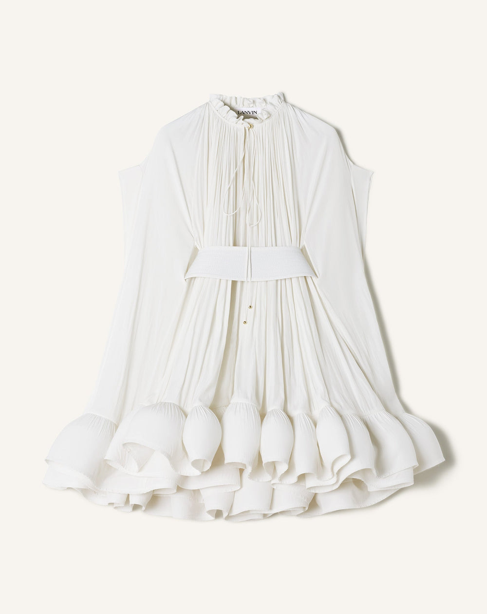 White Short Charmeuse Dress