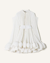 White Short Charmeuse Dress