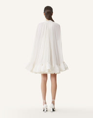 White Short Charmeuse Dress
