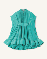 Green Short Charmeuse Dress