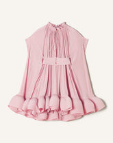 SHORT CHARMEUSE DRESS PINK