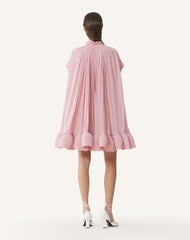 SHORT CHARMEUSE DRESS PINK
