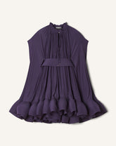 Purple Short Charmeuse Dress