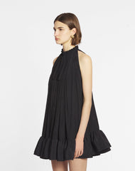 Black Short Dress With Ruffles