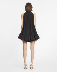 Black Short Dress With Ruffles