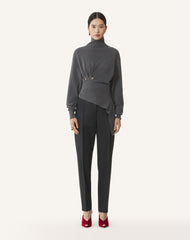 Grey Wool And Cashmere Sweater