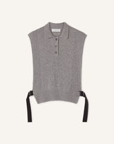 Pull Sans Manches En Cachemire Black