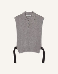 Pull Sans Manches En Cachemire Black