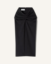 Jupe Midi En Jersey Black