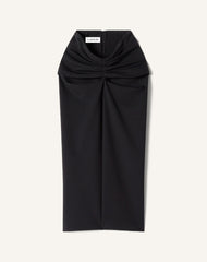 Jupe Midi En Jersey Black