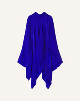 Haut Ample En Soie Blue