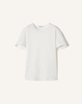 T-shirt Effet Cape En Coton Et Soie White