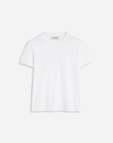 White Classic Fit Lanvin Embroidered T-shirt