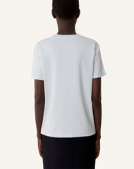 T-shirt Brodé La Mère Et L'enfant En Jersey Blue