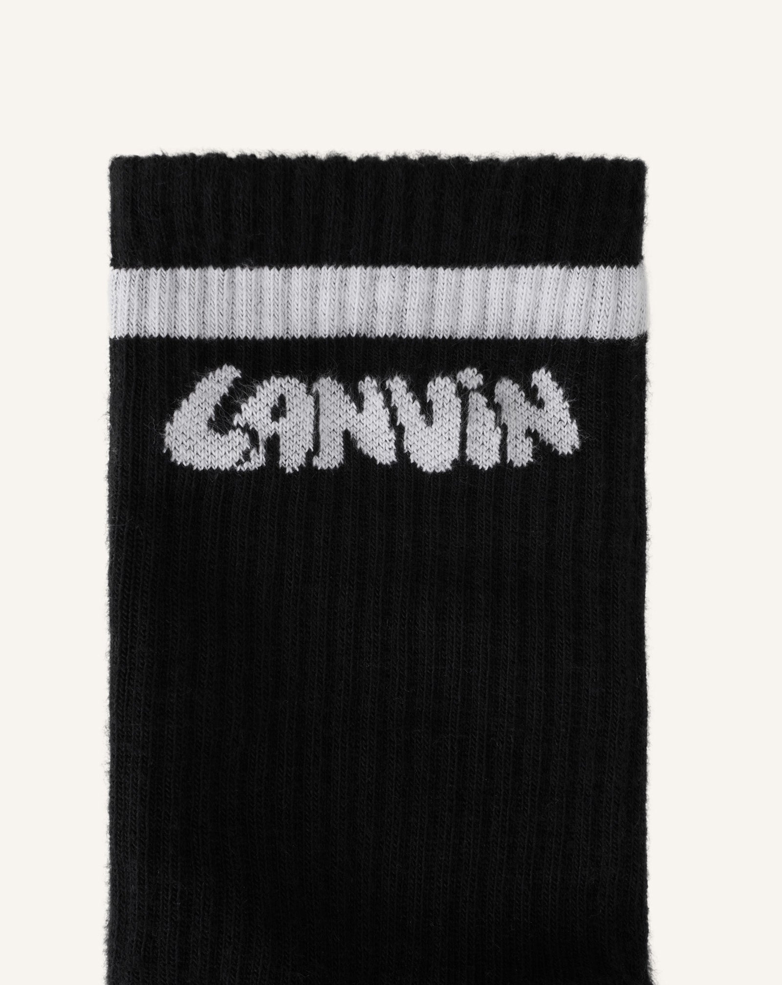 Chaussettes Lanvin En Coton Black