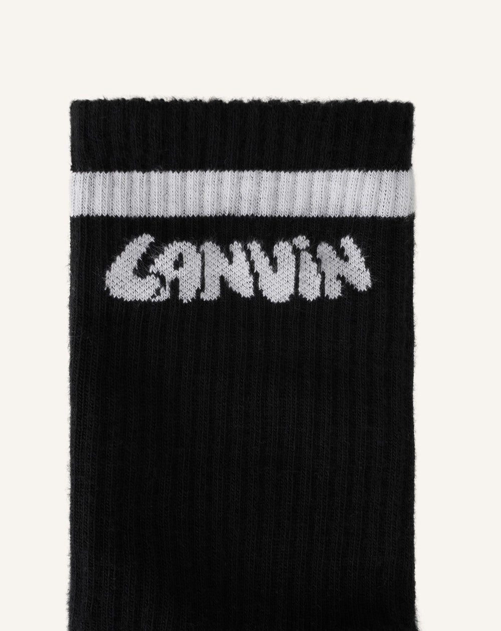 Chaussettes Lanvin En Coton Black