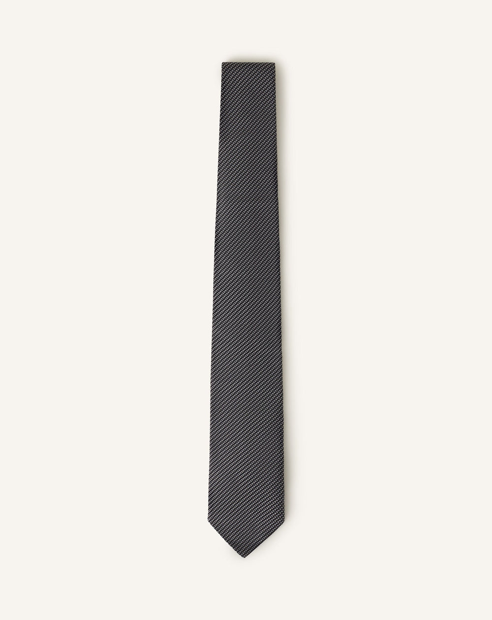 Black Mini Chevron Silk Tie