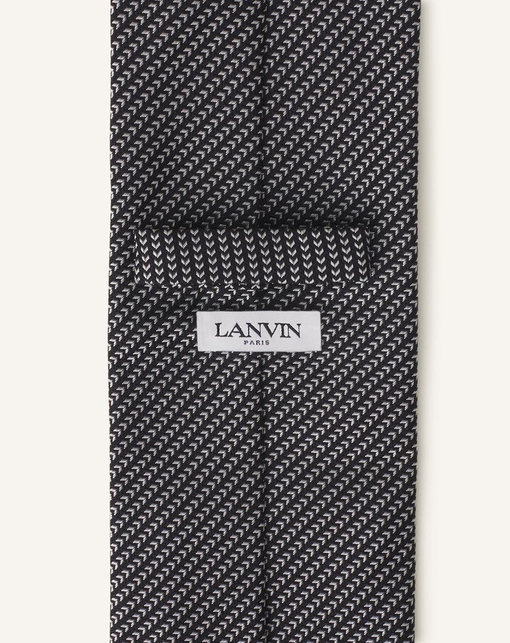 Black Mini Chevron Silk Tie