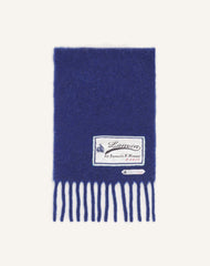 Écharpe À Franges Étiquette 22 Faubourg En Laine Blue
