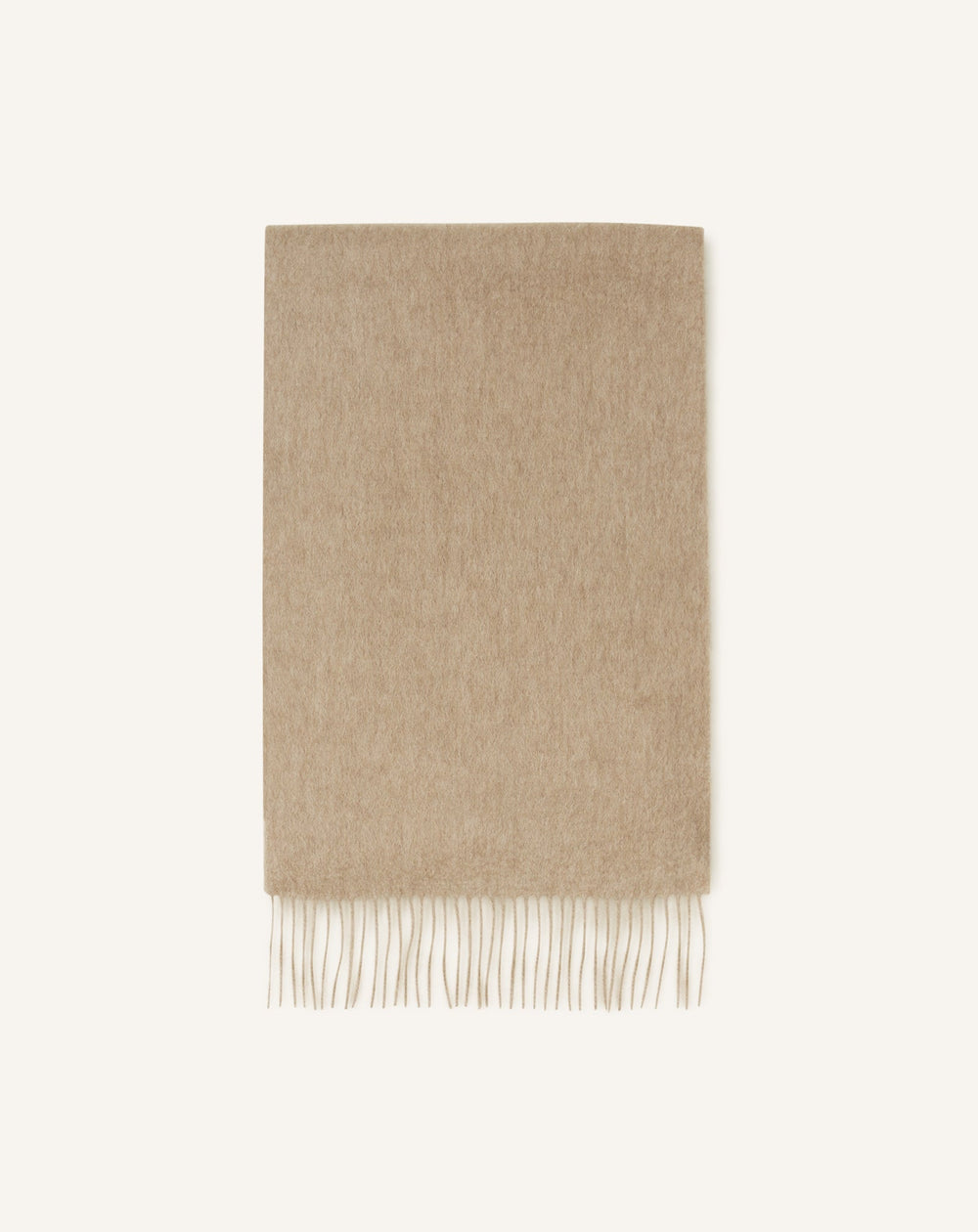Beige Two-tone Cashmere Scarf
