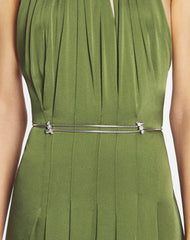 Silver Traviata By Lanvin Brass Belt