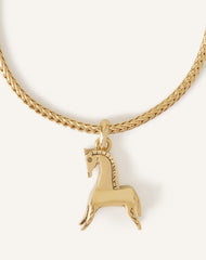 Bracelet Lunar Year Pendentif Cheval Silver
