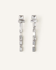 Silver Rhythmique Long Earrings