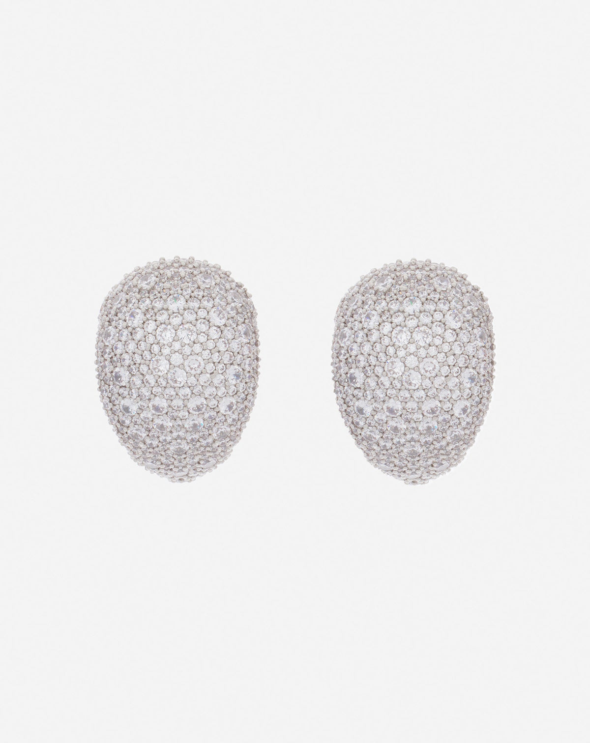 Silver Haute Séquence Rhinestone Earrings