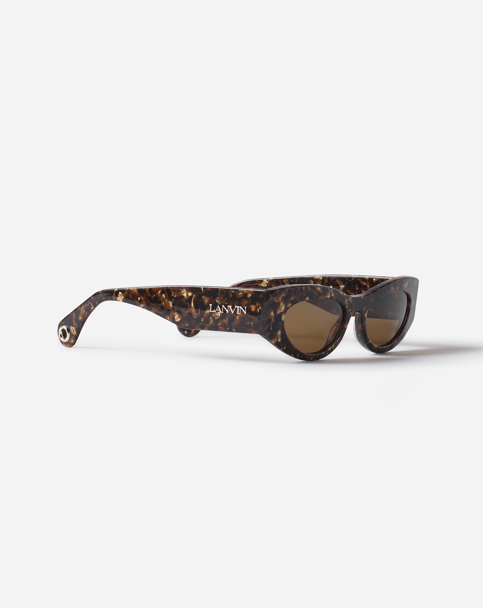 Silver Lanvin Logo Sunglasses
