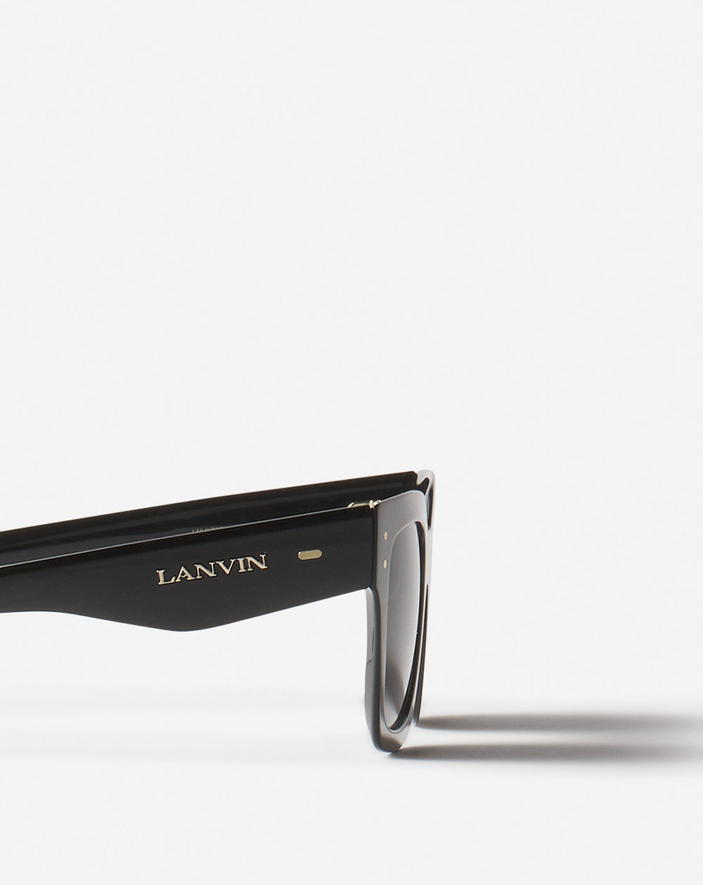Black Lunettes Maxi Rectangle Lanvin Signature