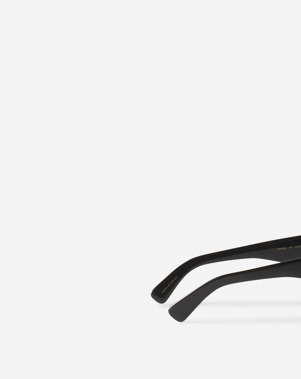 Black Lunettes Maxi Rectangle Lanvin Signature