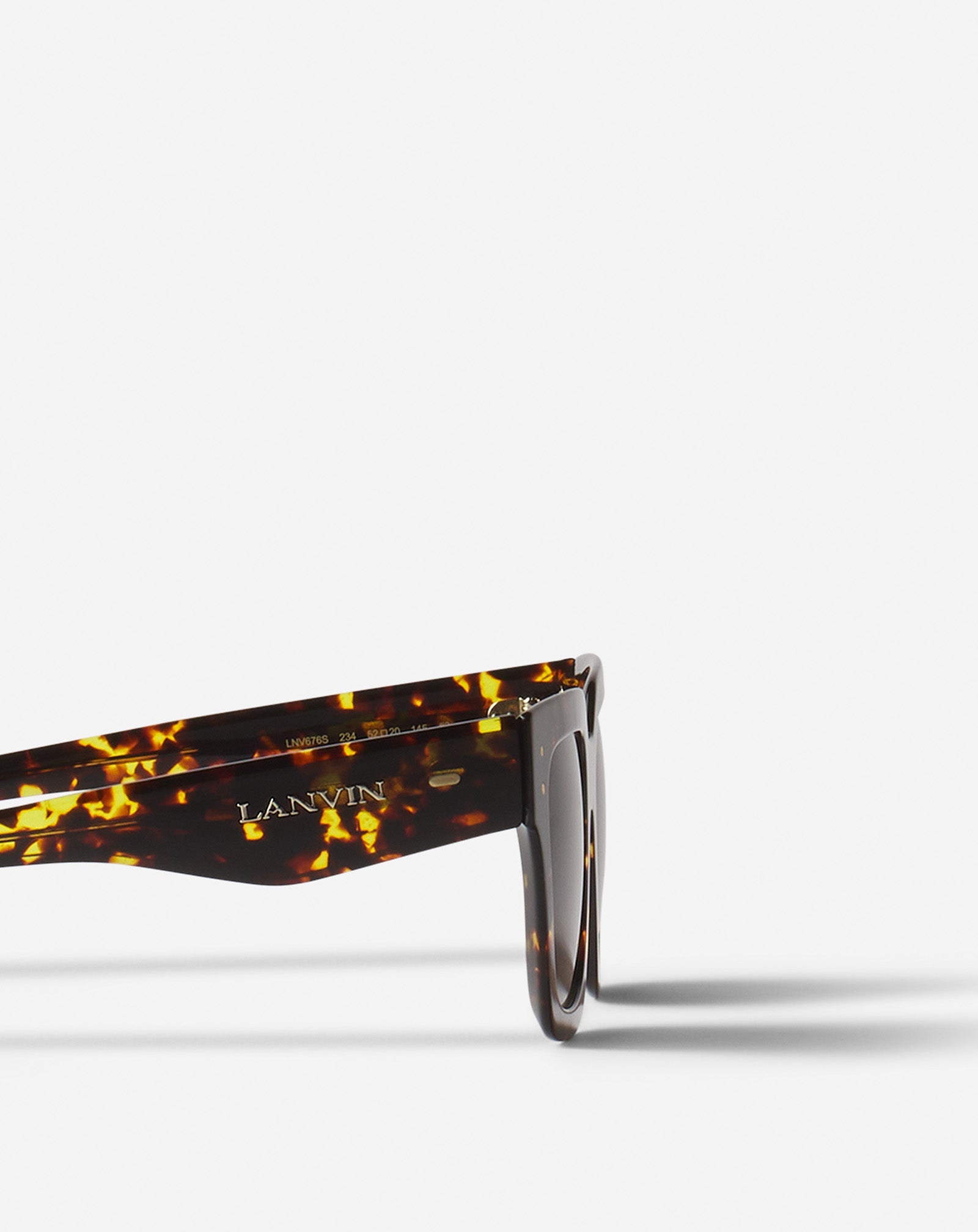 Transparent Lunettes Maxi Rectangle Lanvin Signature