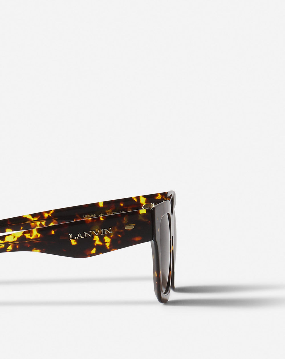 Transparent Lunettes Maxi Rectangle Lanvin Signature