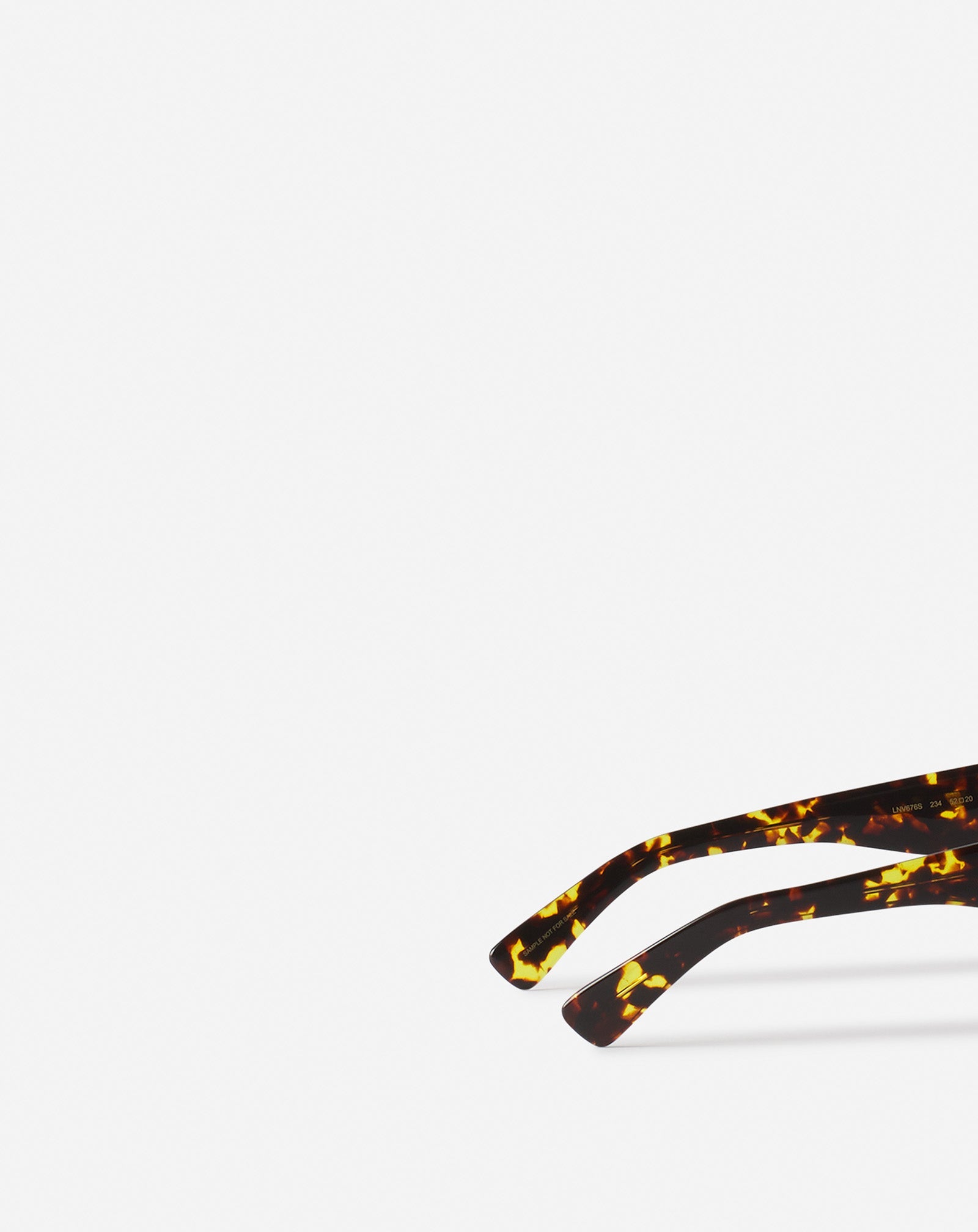 Transparent Lunettes Maxi Rectangle Lanvin Signature